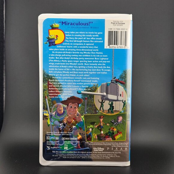 Toy Story‎ Disney VHS Tape Pre-Owned - Picture 2 of 7